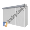 Роллетный шкаф для паркинга 2300х4000х1200